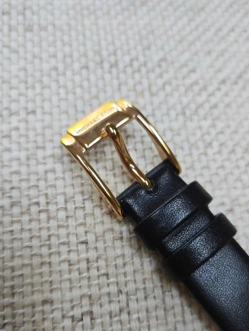 Michael Kors Black Dial Watch with Rose Gold Case